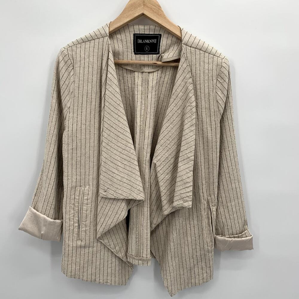 NWT Evereve BlankNYC All Natural Jacket Blazer Linen // S - Picture 7 of 10